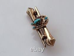 Antique Imperial Russian Filigree Rose Gold 56 14K Women Pin Brooch Jewelry