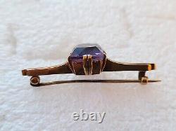 Antique Imperial Russian Filigree Rose Gold 56 14K Women Pin Brooch Jewelry