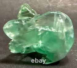 Antique Imperial Russian Fluorite Gilt 84 Silver Dog Figurine