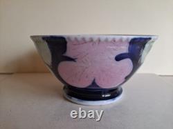 Antique Imperial Russian GARDNER Art Nouveau Floral Painted Porcelain Bowl