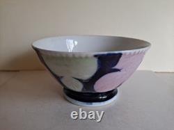 Antique Imperial Russian GARDNER Art Nouveau Floral Painted Porcelain Bowl