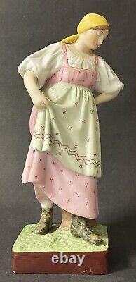 Antique Imperial Russian Gardner Porcelain Figurine Peasant Woman