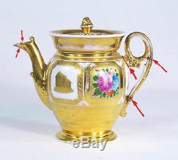 Antique Imperial Russian Gardner Porcelain Teapot circa 1810