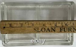 Antique Imperial Russian Glass Cigarette Table Box Holder with a Brass Lid