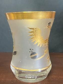 Antique Imperial Russian Glass Factory Double Headed Eagle Tsar Nicholas Romanov