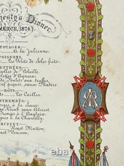 Antique Imperial Russian Grand Duchess Maria Alfred Wedding Menu Queen Victoria