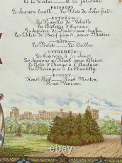 Antique Imperial Russian Grand Duchess Maria Alfred Wedding Menu Queen Victoria