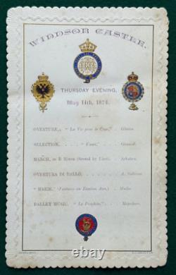 Antique Imperial Russian Grand Duchess Maria Alfred Wedding Music Programme QV