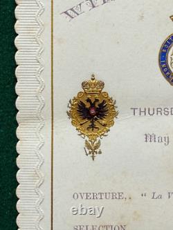 Antique Imperial Russian Grand Duchess Maria Alfred Wedding Music Programme QV