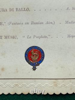 Antique Imperial Russian Grand Duchess Maria Alfred Wedding Music Programme QV