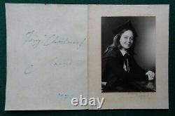 Antique Imperial Russian Grand Duchess Maria Romanov Signed Christmas Card
