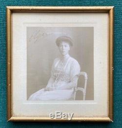 Antique Imperial Russian Grand Duchess Olga Romanov Signed Photo 1912