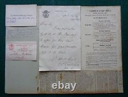 Antique Imperial Russian Grand Duke Michael Romanov Cannes Mandelieu Golf Menu