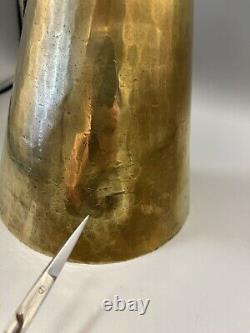 Antique Imperial Russian Hammered Brass W Copper Trim Water Pitcher Maker's Mark