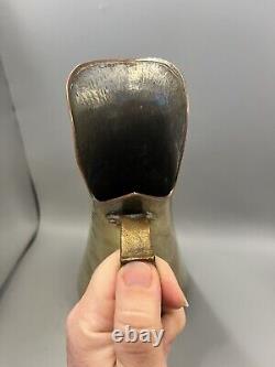 Antique Imperial Russian Hammered Brass W Copper Trim Water Pitcher Maker's Mark