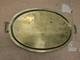 Antique Imperial Russian Hand Hammered Oval Brass Tray Handles 22 1800s Mark