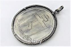 Antique Imperial Russian Icon Cross Sterling Silver 84 Royal Pendant Gift 24.27g