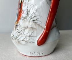 Antique Imperial Russian KUZNETSOV Porcelain Tea Pot Jug Asian Style