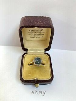 Antique Imperial Russian K. Faberge 18k 72 Gold Diamond Sapphire Ring