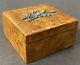 Antique Imperial Russian Karelian Birch and 84 Silver Faberge Jewelry Box