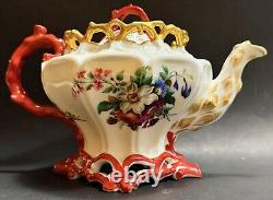 Antique Imperial Russian Kornilov Brothers Large Porcelain Tea Pot