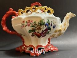 Antique Imperial Russian Kornilov Brothers Large Porcelain Tea Pot