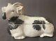 Antique Imperial Russian Kuznetsov Porcelain Ram Butter Dish