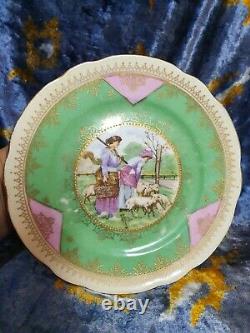 Antique Imperial Russian Kuznetsov porcelain plate 1920s rare