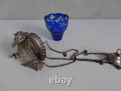 Antique Imperial Russian Lampada Sterling Silver 84