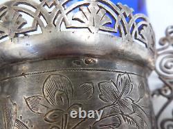 Antique Imperial Russian Lampada Sterling Silver 84