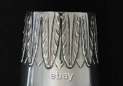 Antique Imperial Russian MARCHAK Chased Silver Beaker Mug Cup Shot Charka Kovsh