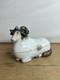 Antique Imperial Russian M S Kuznetsov Style Porcelain Ram Butter Dish