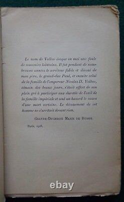 Antique Imperial Russian Memoir Alexis Volkov Valet Tsarina Alexandra Romanov