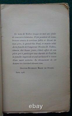 Antique Imperial Russian Memoir Alexis Volkov Valet Tsarina Alexandra Romanov