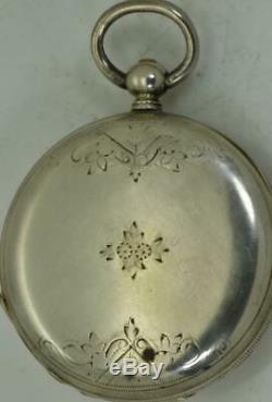 Antique Imperial Russian Military Academy award silver watch by Jules Jacot, 1850