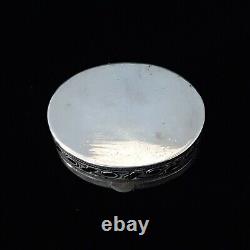 Antique Imperial Russian Niello 84 Silver Armorial Snuff Pill Vesta Case Royalty