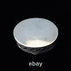 Antique Imperial Russian Niello 84 Silver Armorial Snuff Pill Vesta Case Royalty