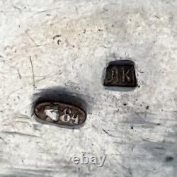 Antique Imperial Russian Niello 84 Silver Armorial Snuff Pill Vesta Case Royalty