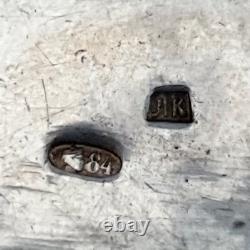 Antique Imperial Russian Niello 84 Silver Armorial Snuff Pill Vesta Case Royalty