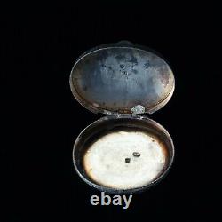 Antique Imperial Russian Niello 84 Silver Armorial Snuff Pill Vesta Case Royalty