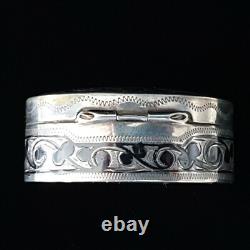 Antique Imperial Russian Niello 84 Silver Armorial Snuff Pill Vesta Case Royalty