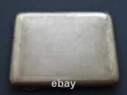 Antique Imperial Russian Niello Sterling Silver Cigarette Case Heavy 179g Rare