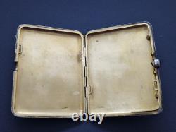 Antique Imperial Russian Niello Sterling Silver Cigarette Case Heavy 179g Rare