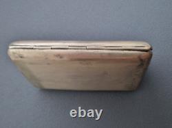 Antique Imperial Russian Niello Sterling Silver Cigarette Case Heavy 179g Rare