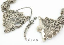 Antique Imperial Russian Niello Sterling Silver Sword Belt 1910s Hallmarked