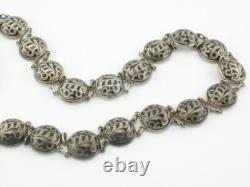 Antique Imperial Russian Niello Sterling Silver Sword Belt 1910s Hallmarked