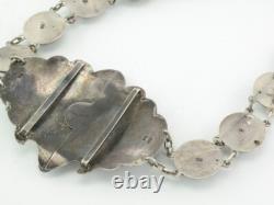 Antique Imperial Russian Niello Sterling Silver Sword Belt 1910s Hallmarked