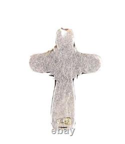 Antique Imperial Russian Orthodox Cross Christian Pendant 1865 Rose Gold 56 14K