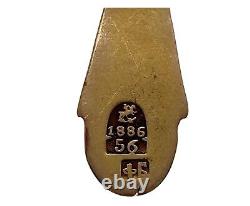 Antique Imperial Russian Orthodox Cross Christian Pendant 1886 Gold 56 14K