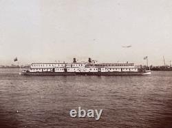 Antique Imperial Russian Photo Palace River Steamer Emperor Alexander on Volga